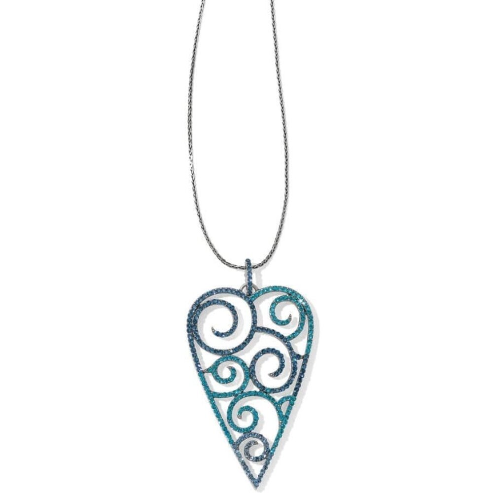 Brighton Sea Of Love Heart Convertible Reversible Necklace